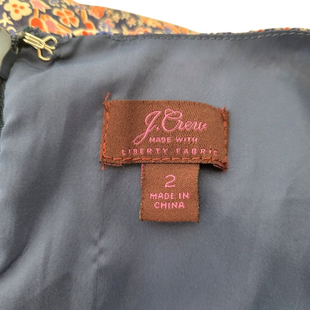 J.Crew Liberty Fabric Floral Sleeveless Maxi Dress With V-Neckline & Tie Waist W - Picture 4 of 5